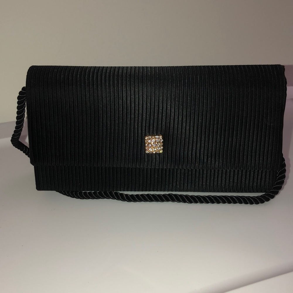 Vintage Lord & Taylor Satin Clutch/Shoulder Bag